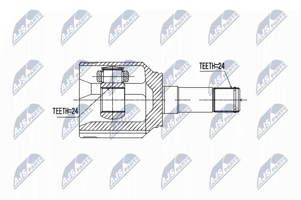 Jungčių komplektas, kardaninis velenas NTY NPW-FT-048