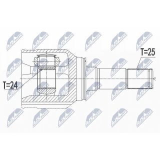 Jungčių komplektas, kardaninis velenas NTY NPW-FT-050