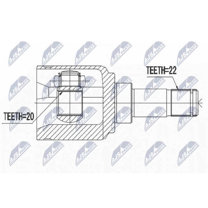 Jungčių komplektas, kardaninis velenas NTY NPW-FT-061