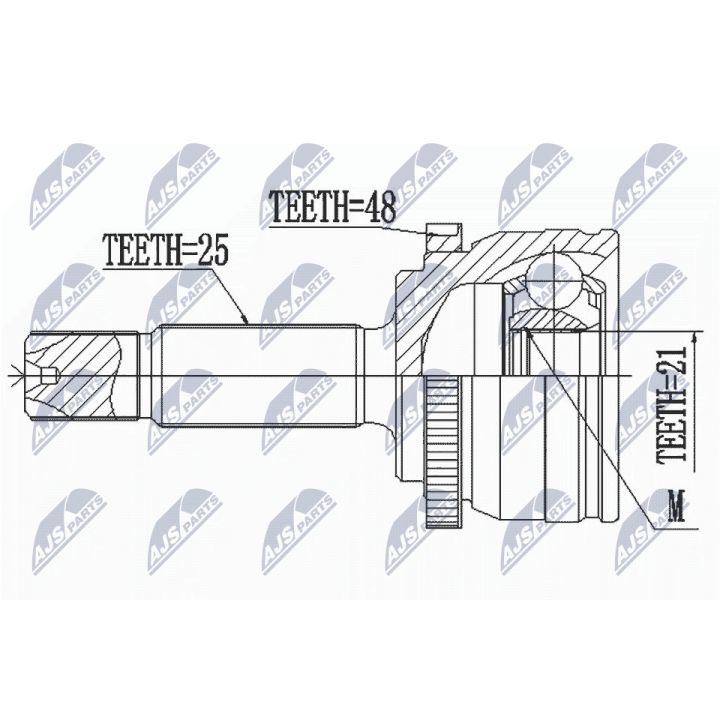 Jungčių komplektas, kardaninis velenas NTY NPZ-HY-556