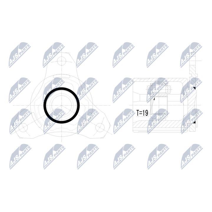 Jungčių komplektas, kardaninis velenas NTY NPW-PL-068