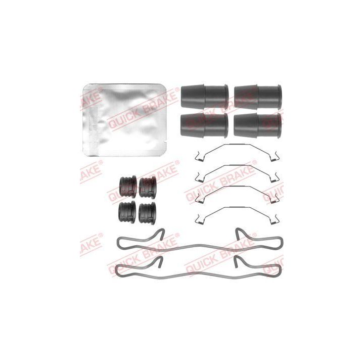 Priedų komplektas, diskinių stabdžių trinkelės QUICK BRAKE 109-0145