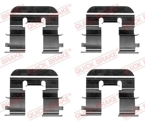 Priedų komplektas, diskinių stabdžių trinkelės QUICK BRAKE 109-0024