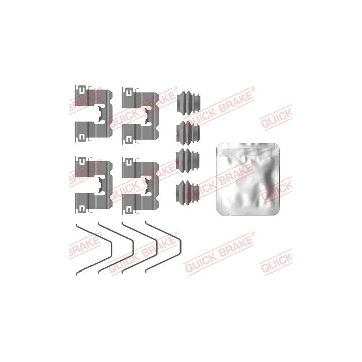 Priedų komplektas, diskinių stabdžių trinkelės QUICK BRAKE 109-0137