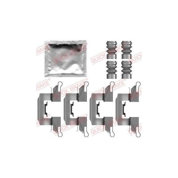 Priedų komplektas, diskinių stabdžių trinkelės QUICK BRAKE 109-0139