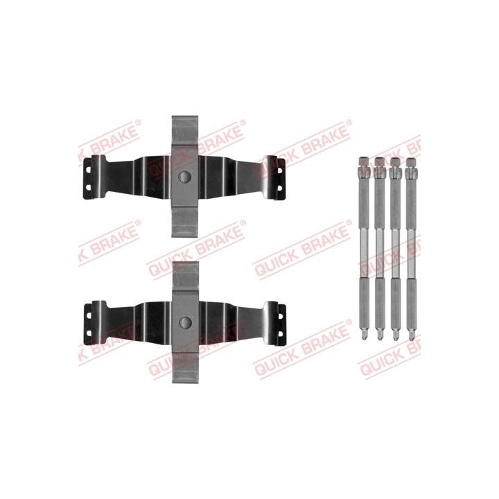 Priedų komplektas, diskinių stabdžių trinkelės QUICK BRAKE 109-1886