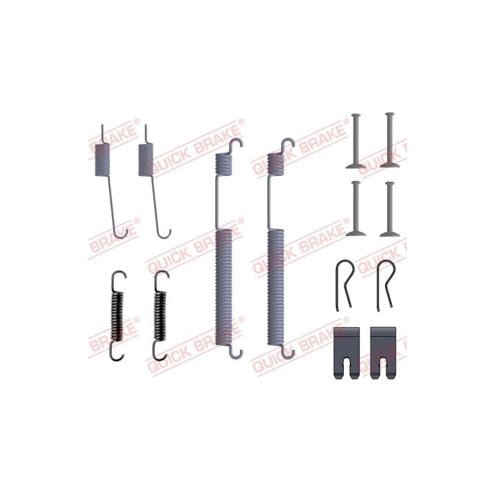 Priedų komplektas, stabdžių trinkelės QUICK BRAKE 105-0053