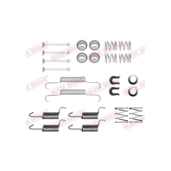 Priedų komplektas, stovėjimo stabdžių trinkelės QUICK BRAKE 105-0010