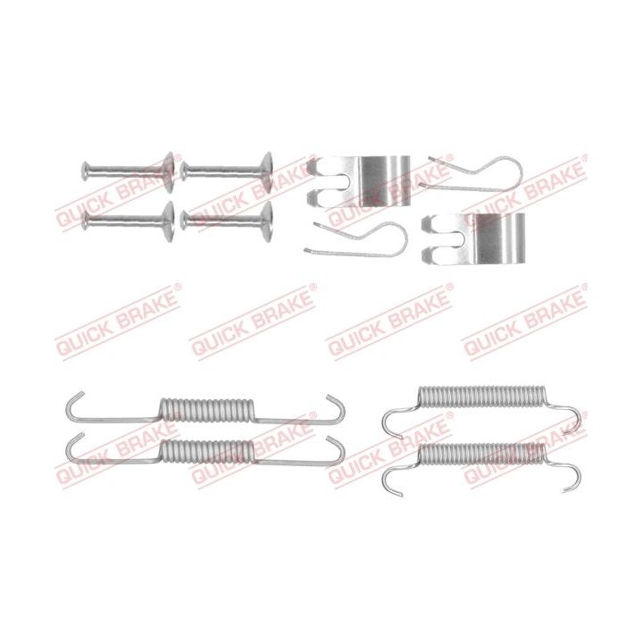 Priedų komplektas, stovėjimo stabdžių trinkelės QUICK BRAKE 105-0013