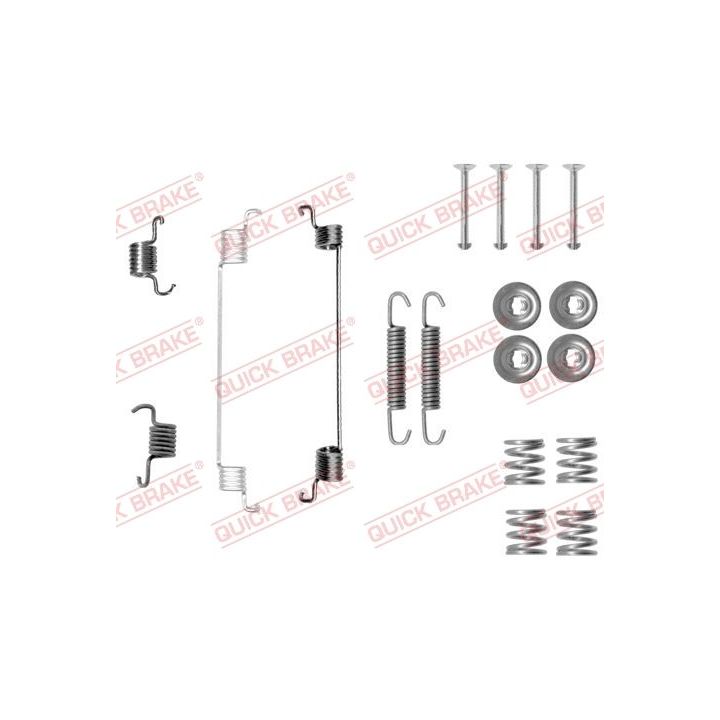 Priedų komplektas, stabdžių trinkelės QUICK BRAKE 105-0014
