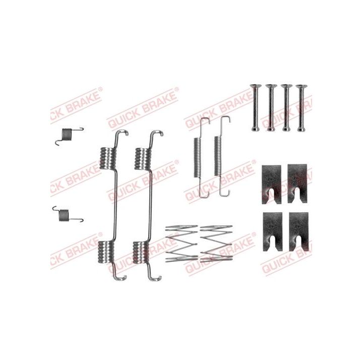 Priedų komplektas, stovėjimo stabdžių trinkelės QUICK BRAKE 105-0023