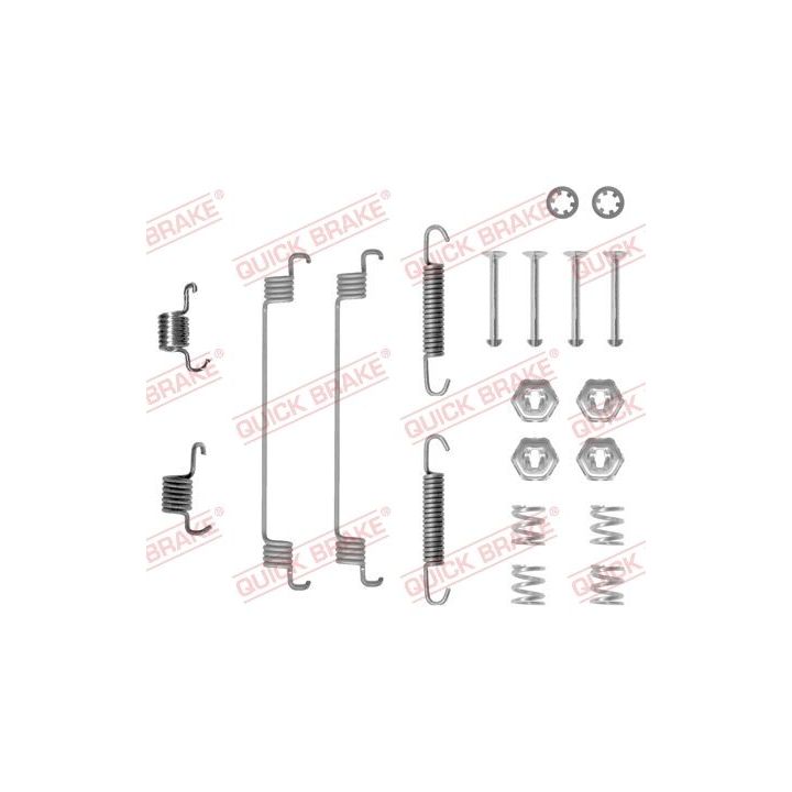Priedų komplektas, stabdžių trinkelės QUICK BRAKE 105-0651