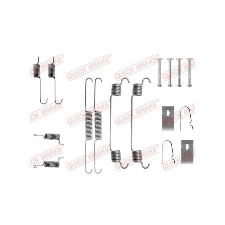 Priedų komplektas, stabdžių trinkelės QUICK BRAKE 105-0675