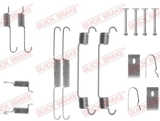 Priedų komplektas, stabdžių trinkelės QUICK BRAKE 105-0675
