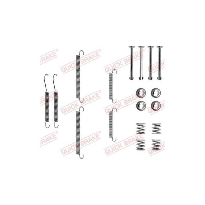Priedų komplektas, stovėjimo stabdžių trinkelės QUICK BRAKE 105-0713