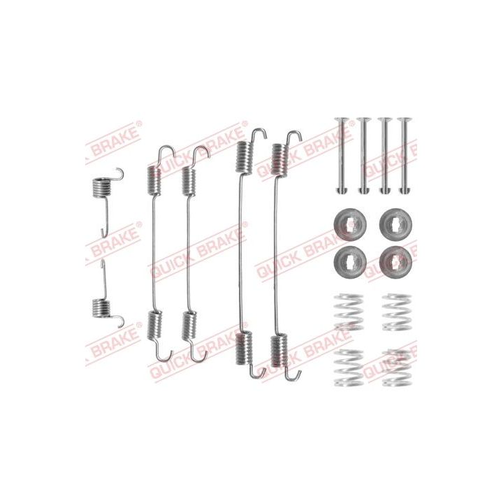 Priedų komplektas, stabdžių trinkelės QUICK BRAKE 105-0750