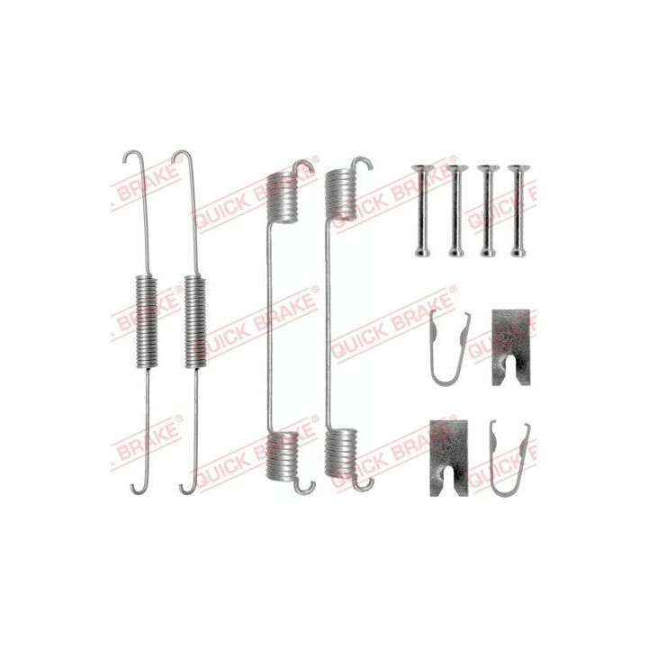 Priedų komplektas, stabdžių trinkelės QUICK BRAKE 105-0781