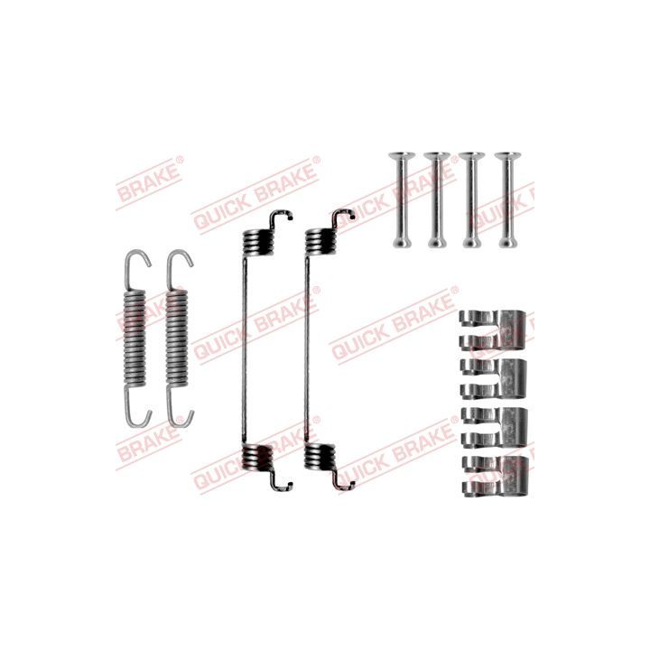 Priedų komplektas, stabdžių trinkelės QUICK BRAKE 105-0783