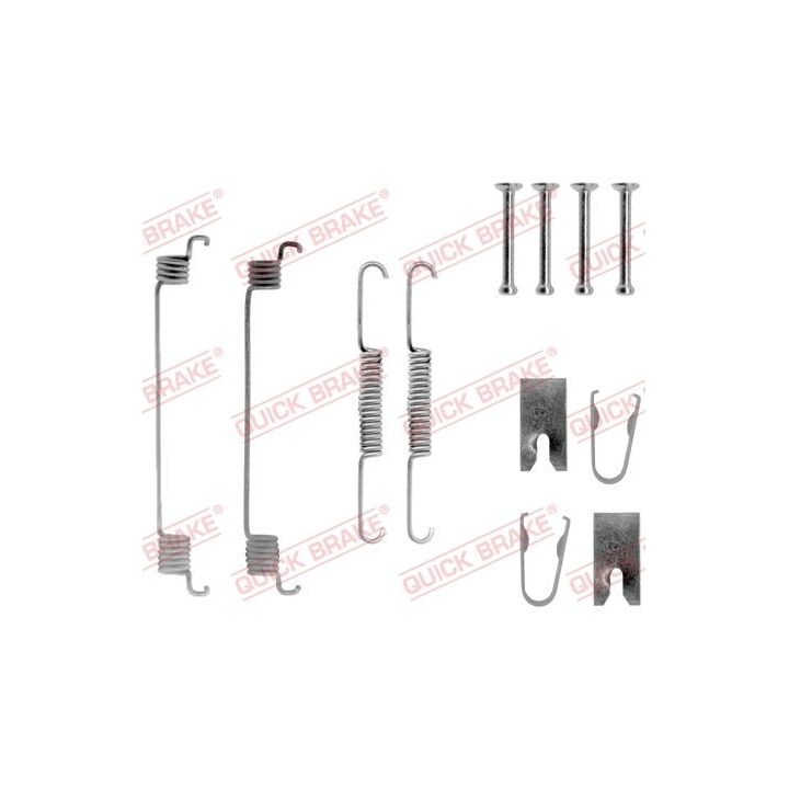 Priedų komplektas, stabdžių trinkelės QUICK BRAKE 105-0789
