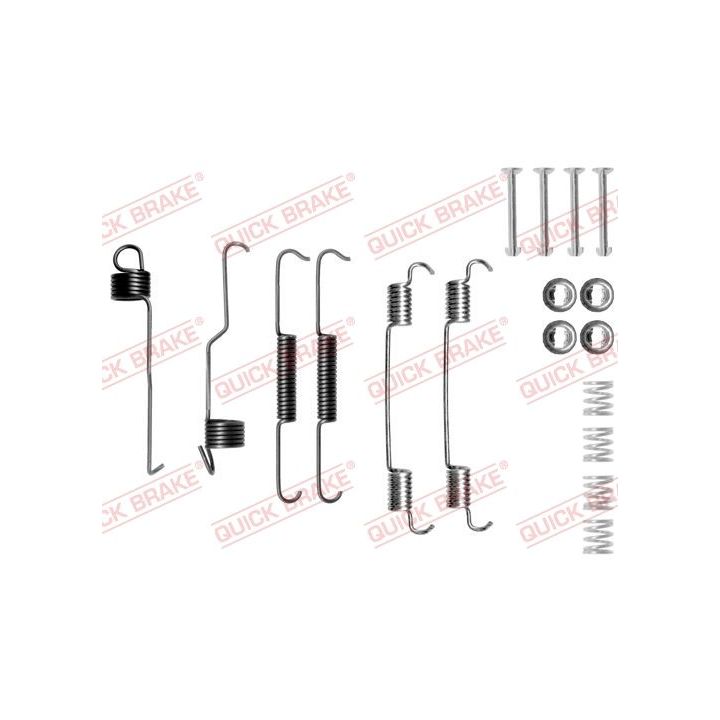 Priedų komplektas, stabdžių trinkelės QUICK BRAKE 105-0804