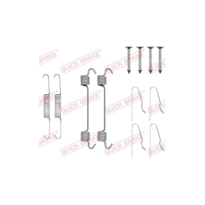 Priedų komplektas, stovėjimo stabdžių trinkelės QUICK BRAKE 105-0808