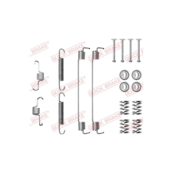 Priedų komplektas, stabdžių trinkelės QUICK BRAKE 105-0819