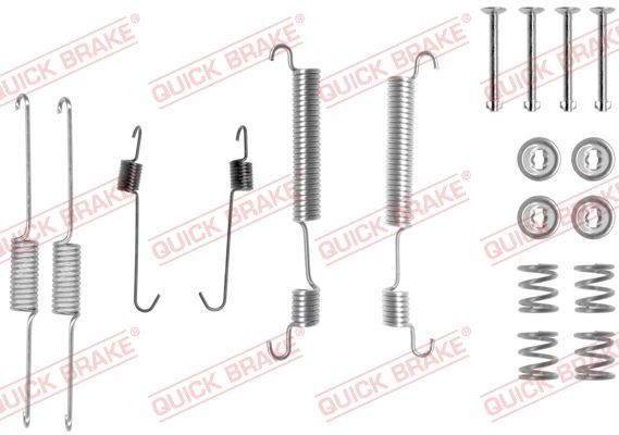 Priedų komplektas, stabdžių trinkelės QUICK BRAKE 105-0822