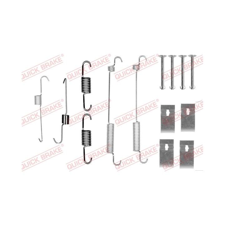 Priedų komplektas, stabdžių trinkelės QUICK BRAKE 105-0846