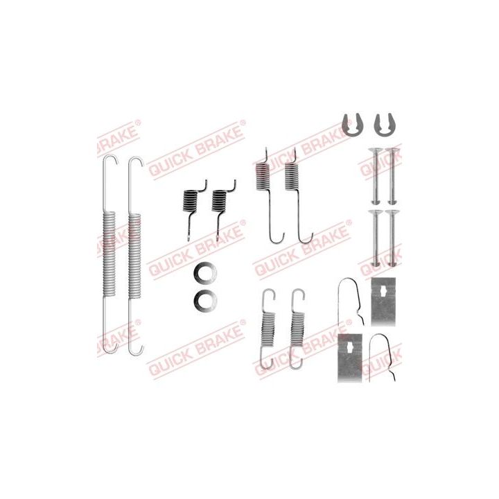 Priedų komplektas, stabdžių trinkelės QUICK BRAKE 105-0847
