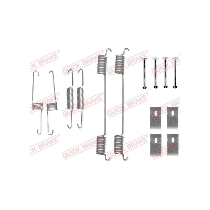 Priedų komplektas, stabdžių trinkelės QUICK BRAKE 105-0859