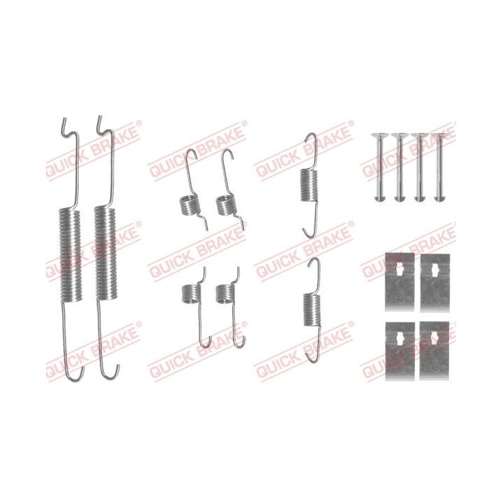 Priedų komplektas, stabdžių trinkelės QUICK BRAKE 105-0863