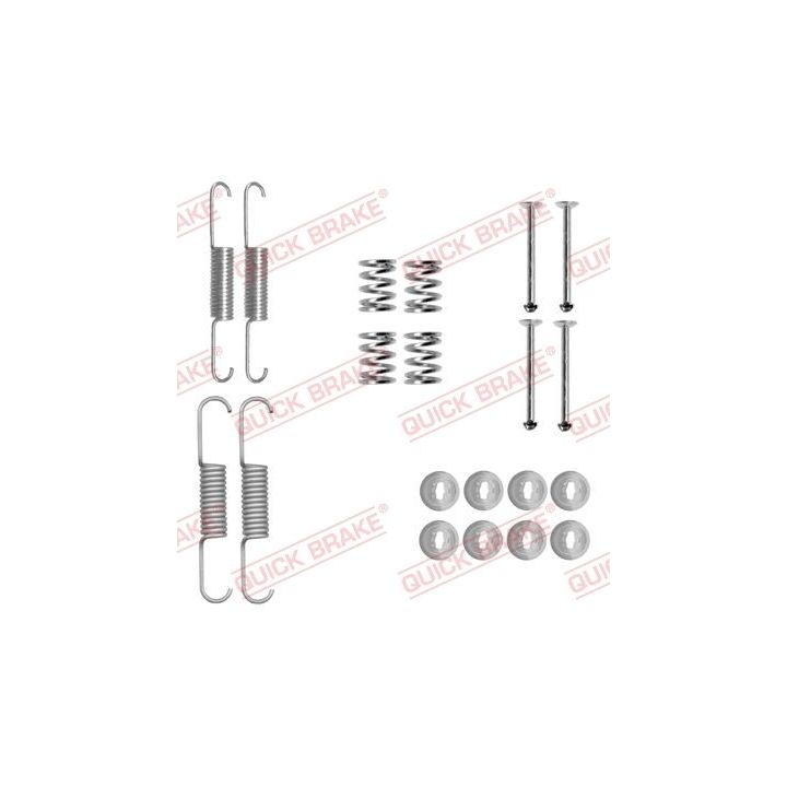 Priedų komplektas, stovėjimo stabdžių trinkelės QUICK BRAKE 105-0880