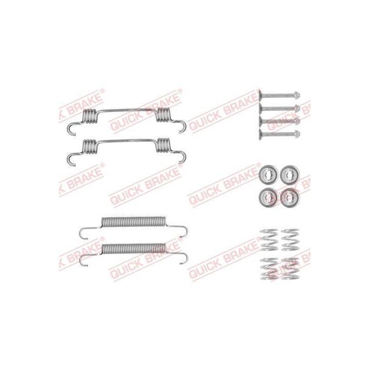 Priedų komplektas, stovėjimo stabdžių trinkelės QUICK BRAKE 105-0887