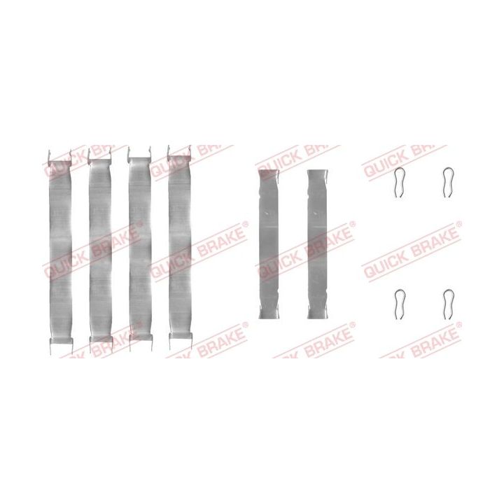 Priedų komplektas, diskinių stabdžių trinkelės QUICK BRAKE 109-0937