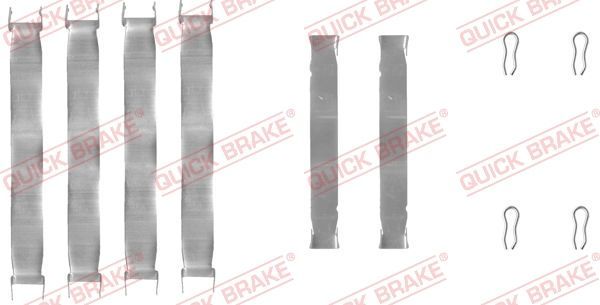 Priedų komplektas, diskinių stabdžių trinkelės QUICK BRAKE 109-0937