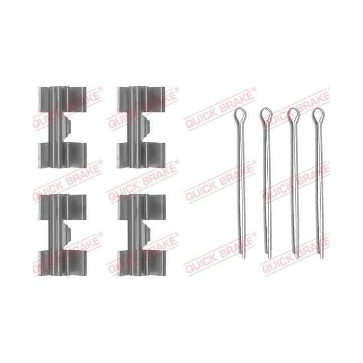 Priedų komplektas, diskinių stabdžių trinkelės QUICK BRAKE 109-0969