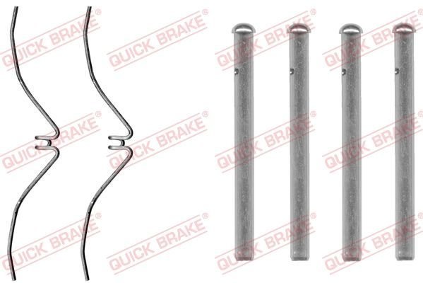 Priedų komplektas, diskinių stabdžių trinkelės QUICK BRAKE 109-1061