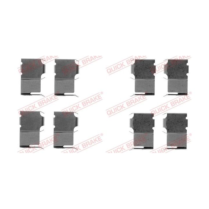 Priedų komplektas, diskinių stabdžių trinkelės QUICK BRAKE 109-1063