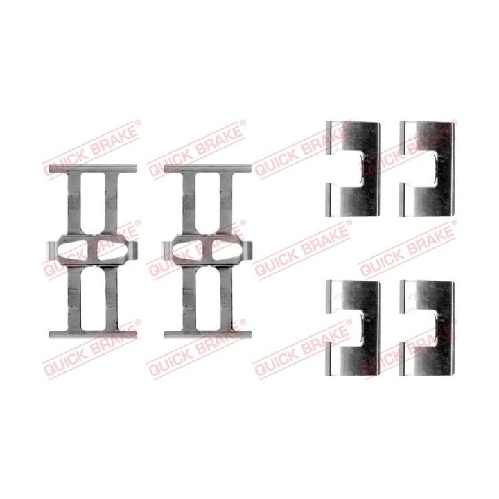 Priedų komplektas, diskinių stabdžių trinkelės QUICK BRAKE 109-1118