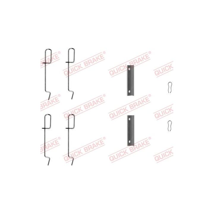 Priedų komplektas, diskinių stabdžių trinkelės QUICK BRAKE 109-1125