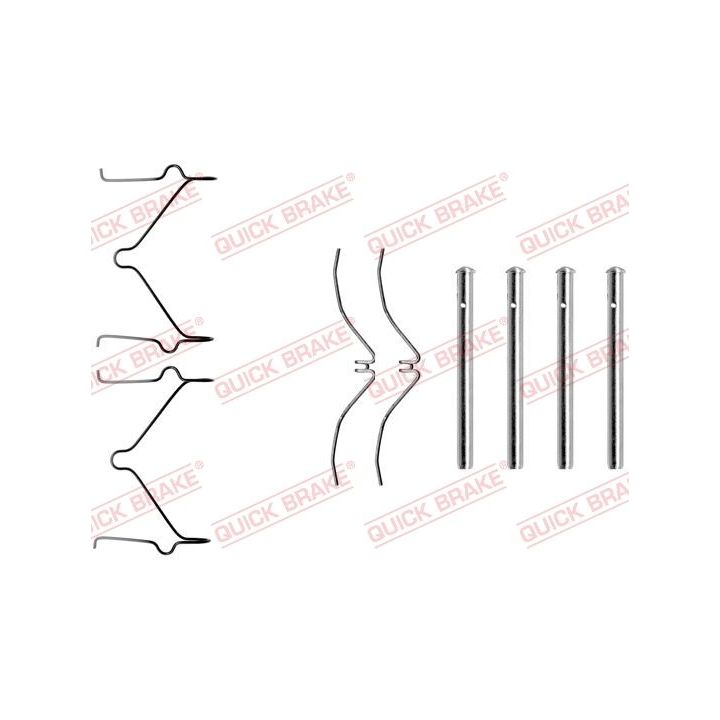 Priedų komplektas, diskinių stabdžių trinkelės QUICK BRAKE 109-1126