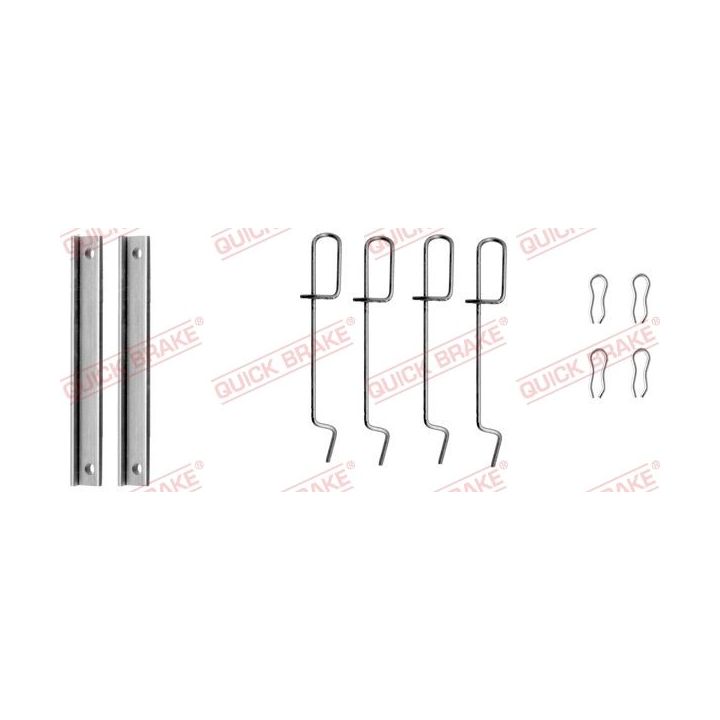 Priedų komplektas, diskinių stabdžių trinkelės QUICK BRAKE 109-1151