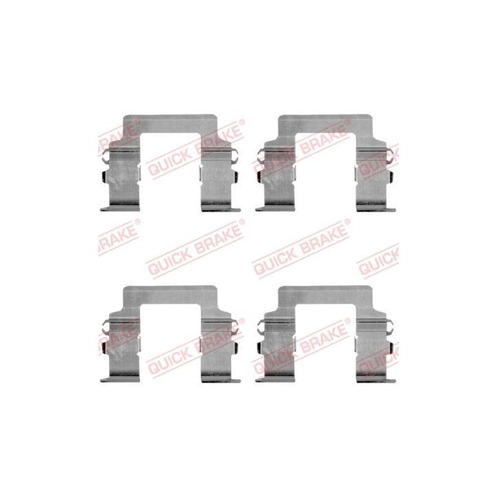 Priedų komplektas, diskinių stabdžių trinkelės QUICK BRAKE 109-1161