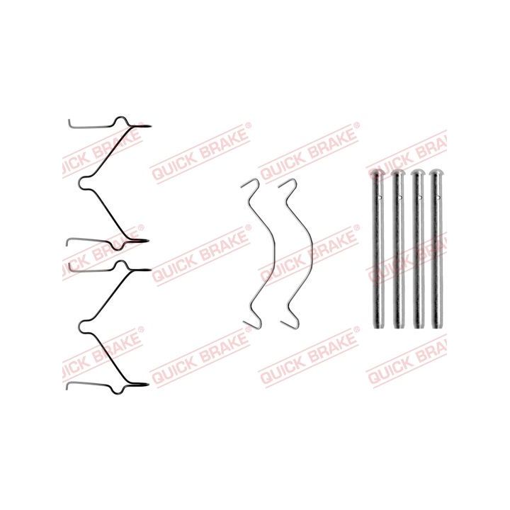 Priedų komplektas, diskinių stabdžių trinkelės QUICK BRAKE 109-1209