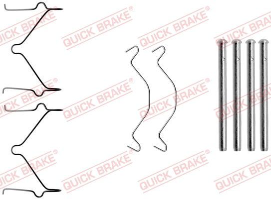 Priedų komplektas, diskinių stabdžių trinkelės QUICK BRAKE 109-1209