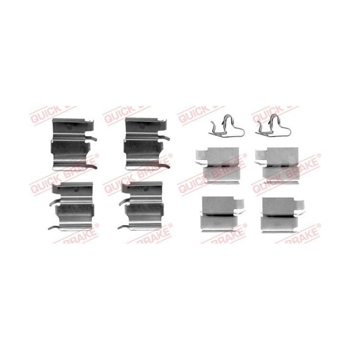 Priedų komplektas, diskinių stabdžių trinkelės QUICK BRAKE 109-1240