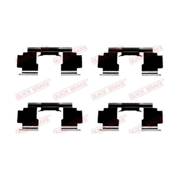 Priedų komplektas, diskinių stabdžių trinkelės QUICK BRAKE 109-1276