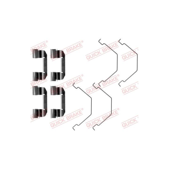 Priedų komplektas, diskinių stabdžių trinkelės QUICK BRAKE 109-1292