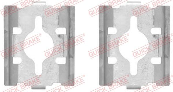 Priedų komplektas, diskinių stabdžių trinkelės QUICK BRAKE 109-1600