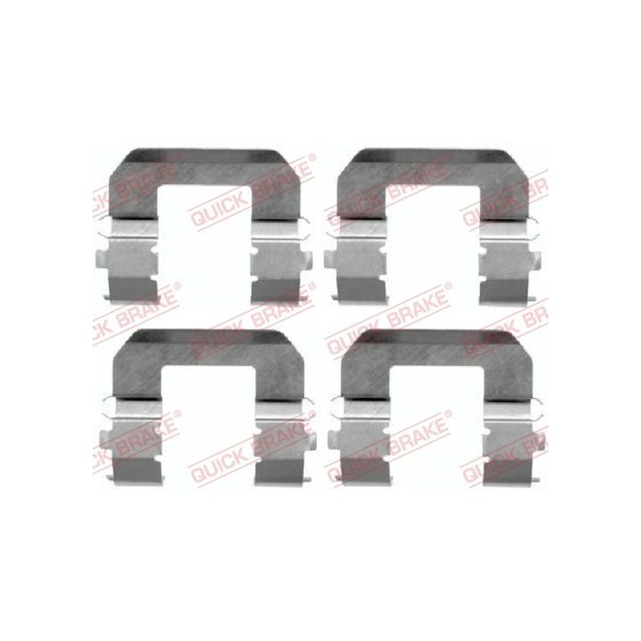 Priedų komplektas, diskinių stabdžių trinkelės QUICK BRAKE 109-1617